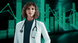RevealMD technology background with physician in front